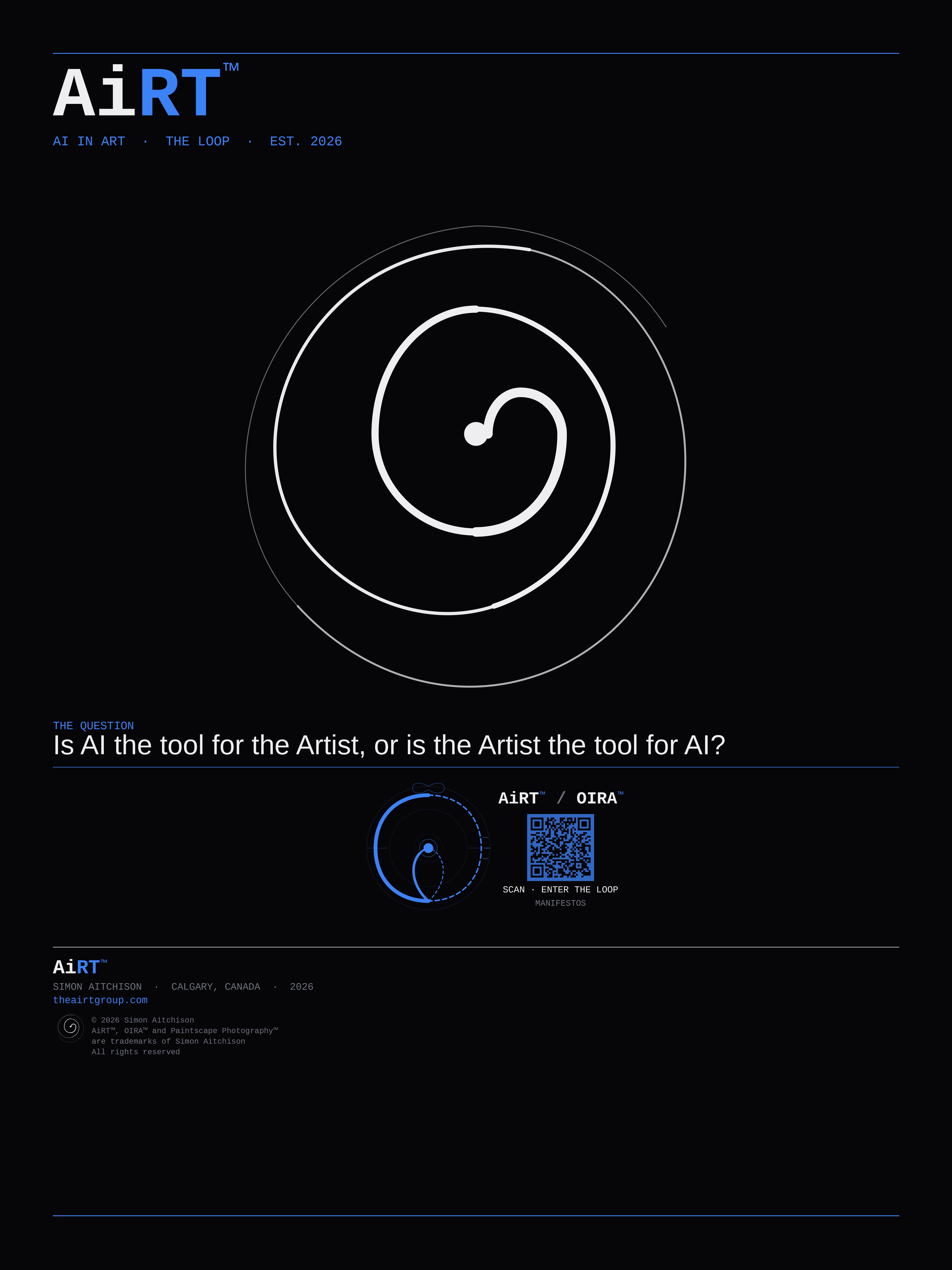 AiRT / OIRA™ Manifesto Poster